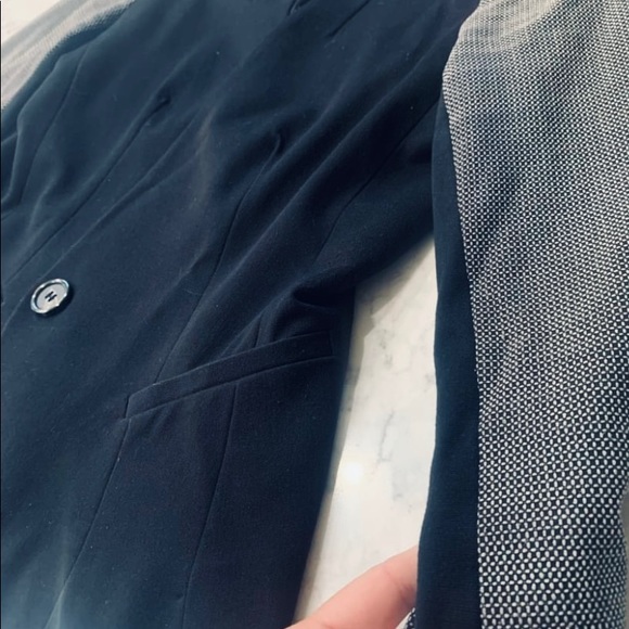 Textured Sleeve Blazer - Picture 2 of 2